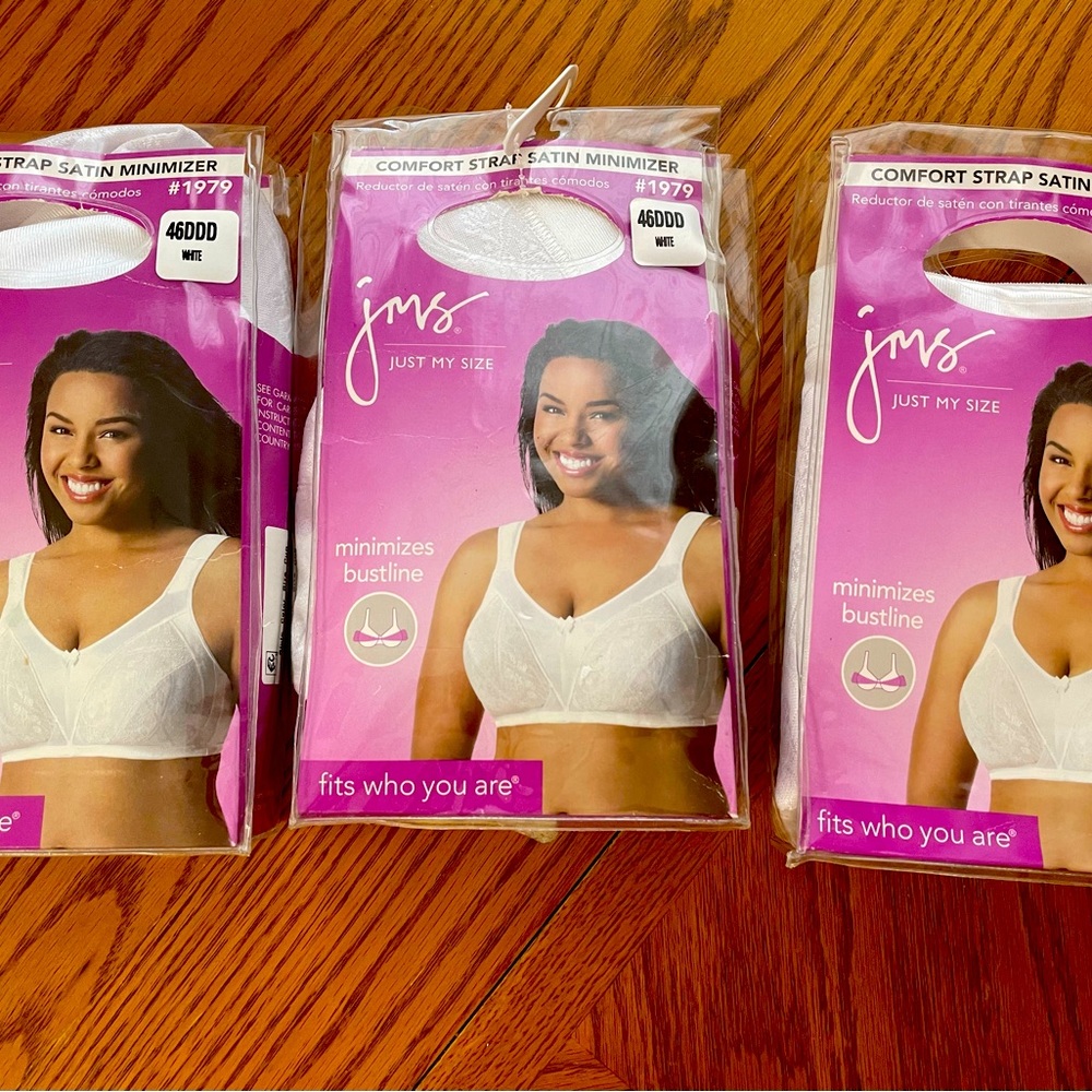 Just My Size bras bundle of 3 size 46DDD